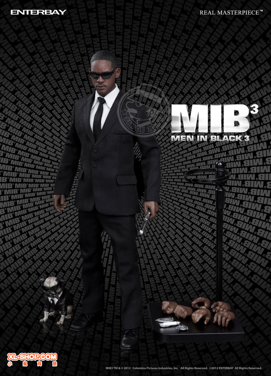 メンインブラック　J enterbay MIB 未開封 Enterbay - Real Masterpiece - M.I.B 3 - Agent J & Agent K