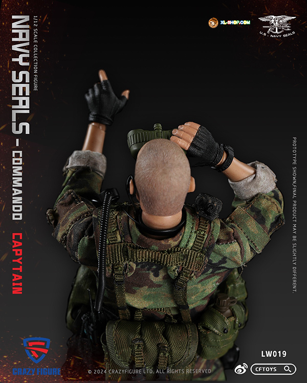 CRAZY FIGURE - LW019 - 1/12 SEAL Special Assault Team Captain