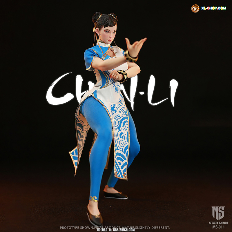 STAR MAN - MS-011 - 1/6 Female fighter Chun-li（Blue cloud