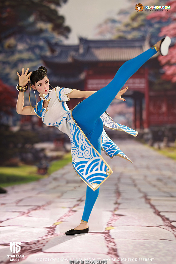 STAR MAN - MS-011 - 1/6 Female fighter Chun-li（Blue cloud