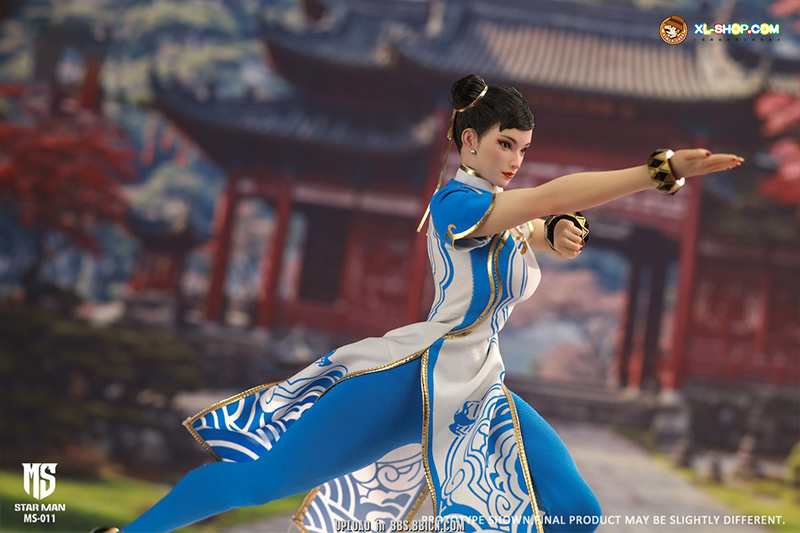 STAR MAN - MS-011 - 1/6 Female fighter Chun-li（Blue cloud