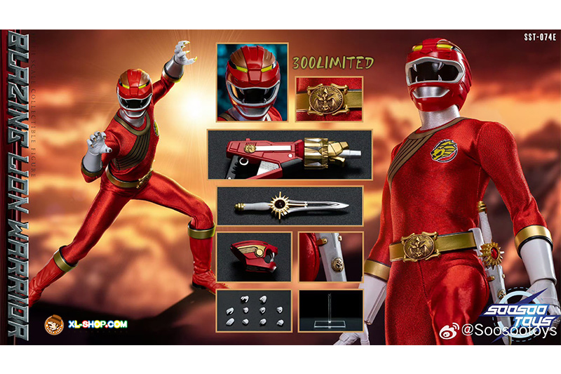 SooSooToys - SST-074SET - 1/6 Power Ranger - Completed Red Team Up