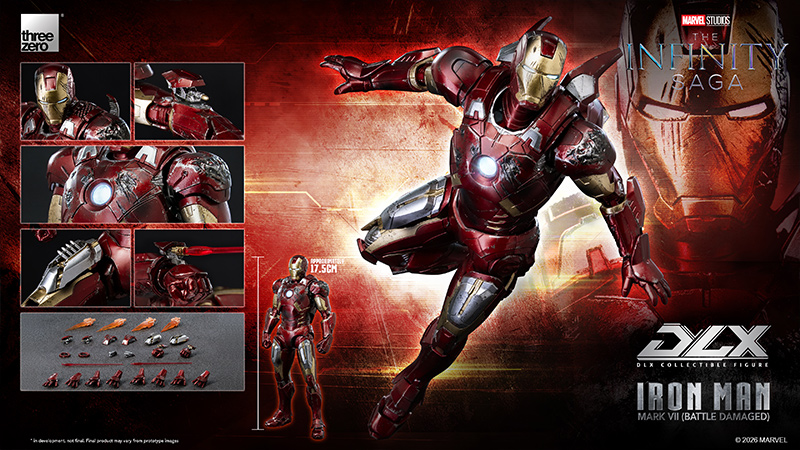 未開封品　THE ART OF MARVEL IRON MAN 3 Threezero - 3Z0969 - Marvel Studios: The Infinity Saga - DLX Iron